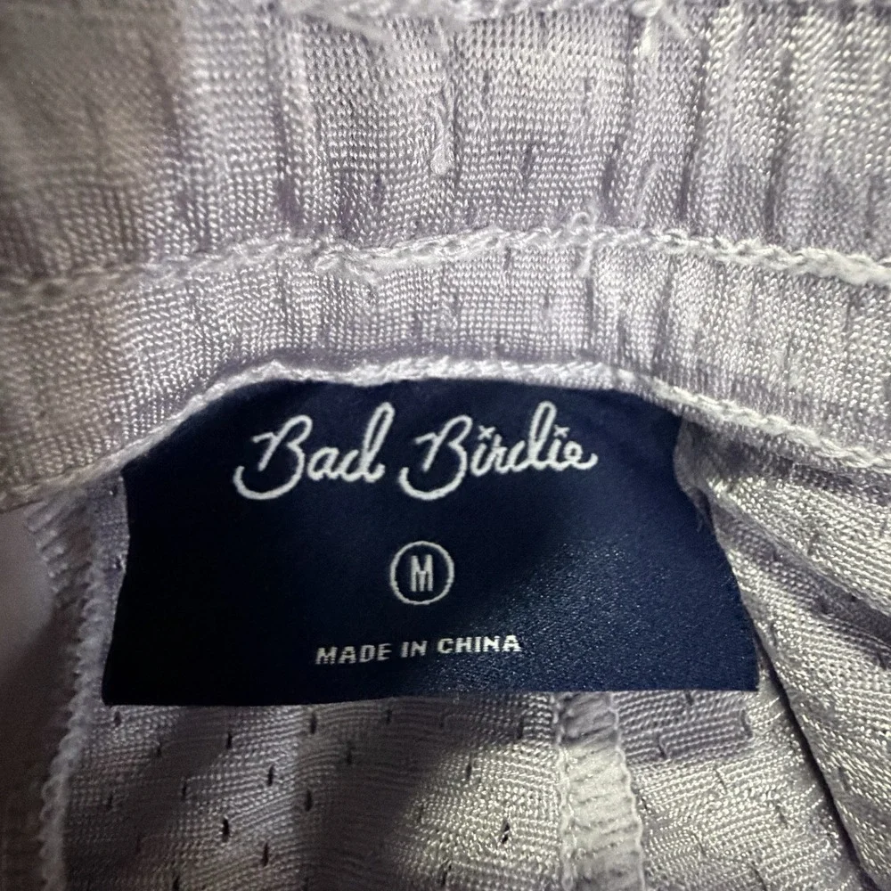 Bad Birdie Active Golf Shorts Men's Medium Lavender Performance Drawstring SS24